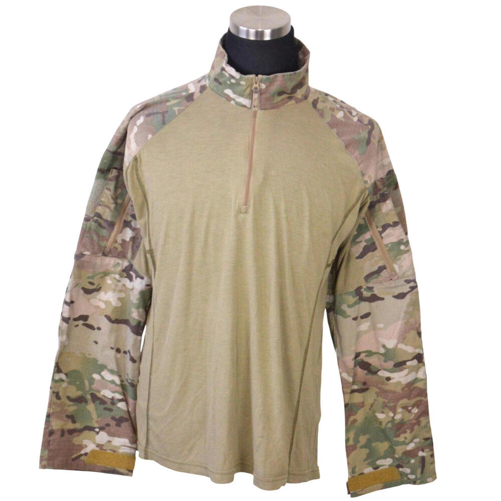 Crye Precision G4 NSPA Combat Shirt Large Green Brown Camo